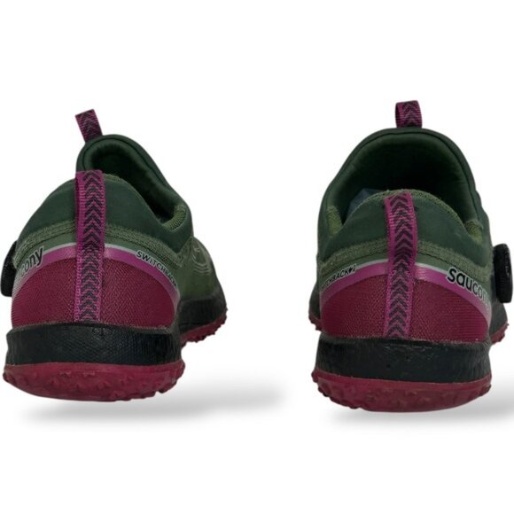 Saucony Switchback Trail Running Shoes Womens Size 9 Pine Fuchsia S105812 Run - Picture 4 of 9